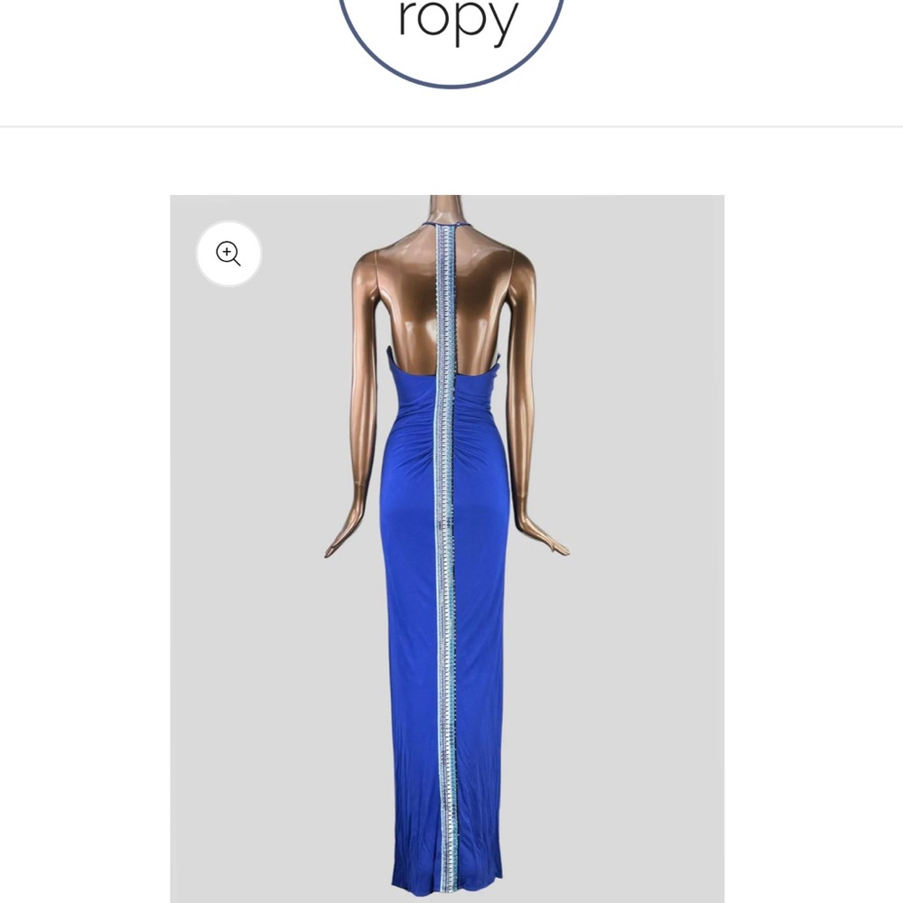 New Without Tags Emilio Pucci Blue Dress with Beaded Details